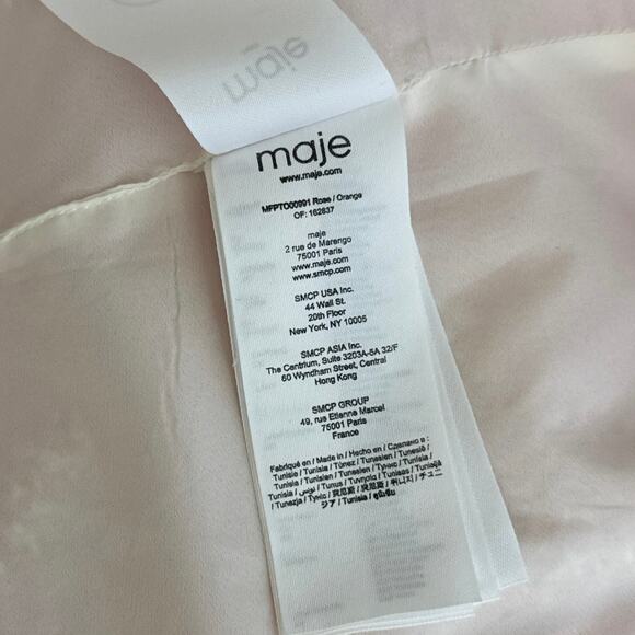 Maje Tweed Pink Top Size 2/M/38 - Picture 5 of 5